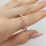 Zelta gredzens, dekorēts ar cirkonija sloksni (2078), Ar acīm, Zelta standarts: 585, Produkta foto svars: 2.78 g, Dārgakmeņi: Cirkons - Pielāgotas rotājumlietas