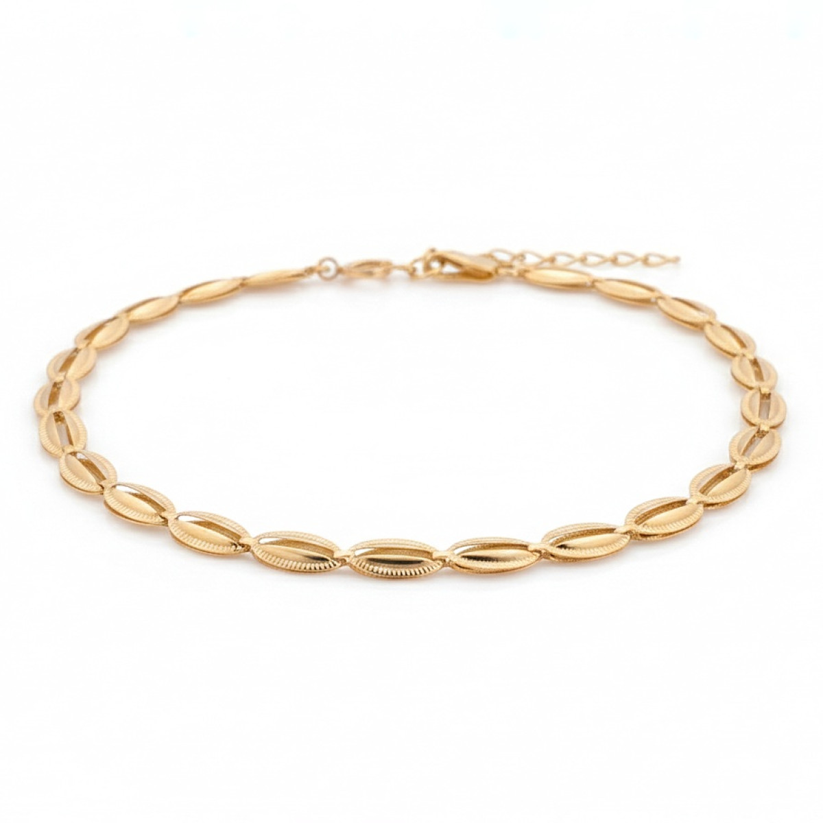 Rozā zelta rokassprādze (733), Klasiskas rokassprādzes, Zelta standarts: 585, Produkta foto svars: 1.70 g - Rotājumlietas internetā