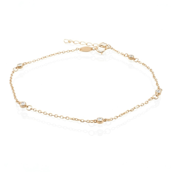 Zelta rokassprādze ar cilpiņām (746)