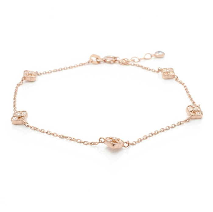 Minimālistiska sarkanā zelta aproce (747)