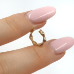 Viens zelta auskars (1935), Bez cilpām, Zelta standarts: 585, Produkta foto svars: 0.48 g - Pielāgotas rotājumlietas