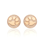 Sarkanā zelta auskari (1921), Bez cilpām, Zelta standarts: 585, Produkta foto svars: 1.66 g - Pielāgotas rotājumlietas