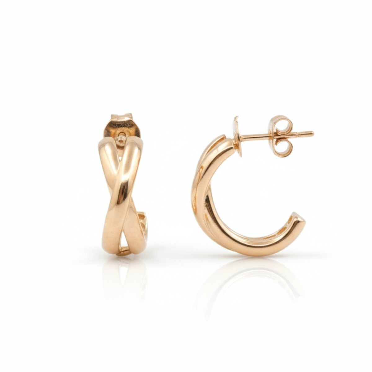 Zelta auskari (1943), Piekaramie auskari, Zelta standarts: 585, Produkta foto svars: 2.30 g - Rotājumlietas internetā