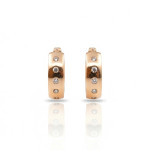 Zelta auskari (1947), Piekaramie auskari, Zelta standarts: 585, Produkta foto svars: 2,76 g, Dārgakmeņi: Cirkonis - Pielāgotas rotājumlietas