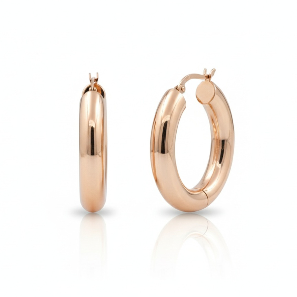 Sarkanā zelta auskari (1952), Piekaramie auskari, Zelta standarts: 585, Produkta foto svars: 5.94 g - Rotājumlietas internetā