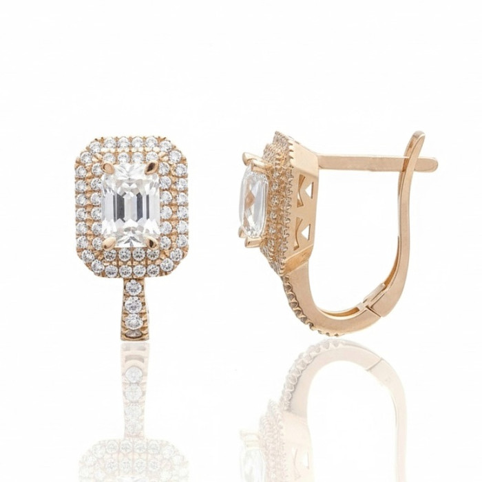 Sarkanā zelta auskari ar cilpiņām (1959)