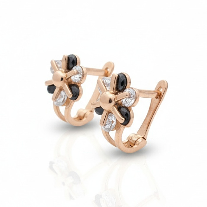 Sarkanā zelta auskari ar cilpiņām (1964)