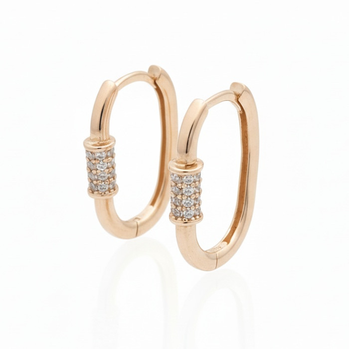 Sarkanā zelta auskari ar cilpiņām (1975)