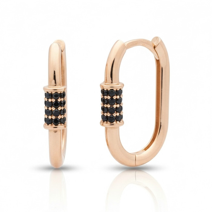 Sarkanā zelta auskari ar cilpiņām (1976)