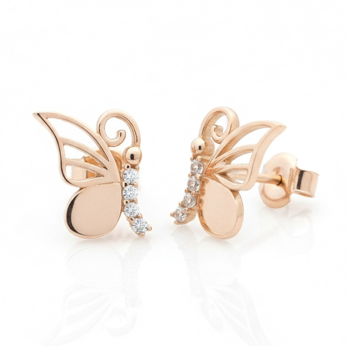 Tauriņa formas auskari ar cilpiņām (1990)