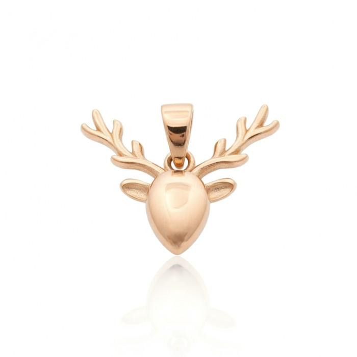 Rozā zelta kulons (1060)