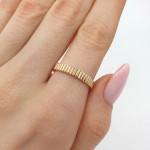 Zelta gredzens bez caurumiem (2104), Bez cilpām, Zelta standarts: 585, Produkta foto svars: 1.95 g - Pielāgotas rotājumlietas