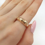 Zelta gredzens bez caurumiem (2116), Bez cilpām, Zelta standarts: 585, Produkta foto svars: 1.98 g - Pielāgotas rotājumlietas