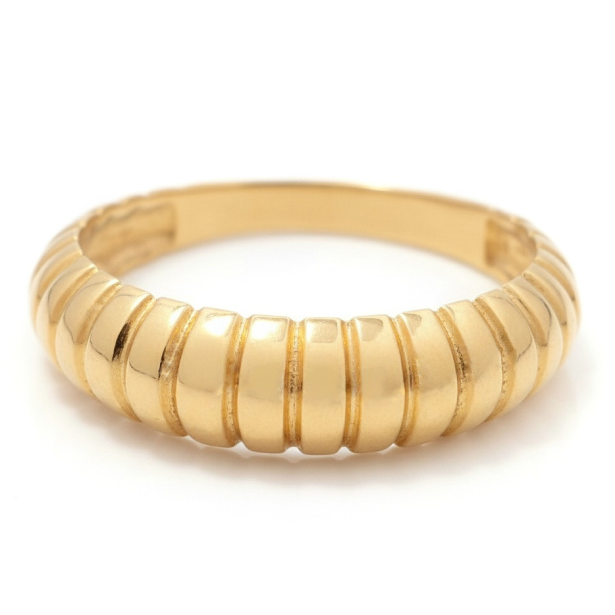 Zelta gredzens (2120), Bez cilpām, Zelta standarts: 585, Produkta foto svars: 2.00 g - Rotājumlietas internetā