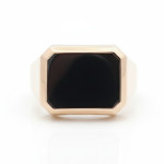 Vīriešu zelta gredzens (2159), Vīriešu gredzeni bez cilpām, Zelta standarts: 585, Produkta foto svars: 5.68 g - Personalizētas rotājumlietas