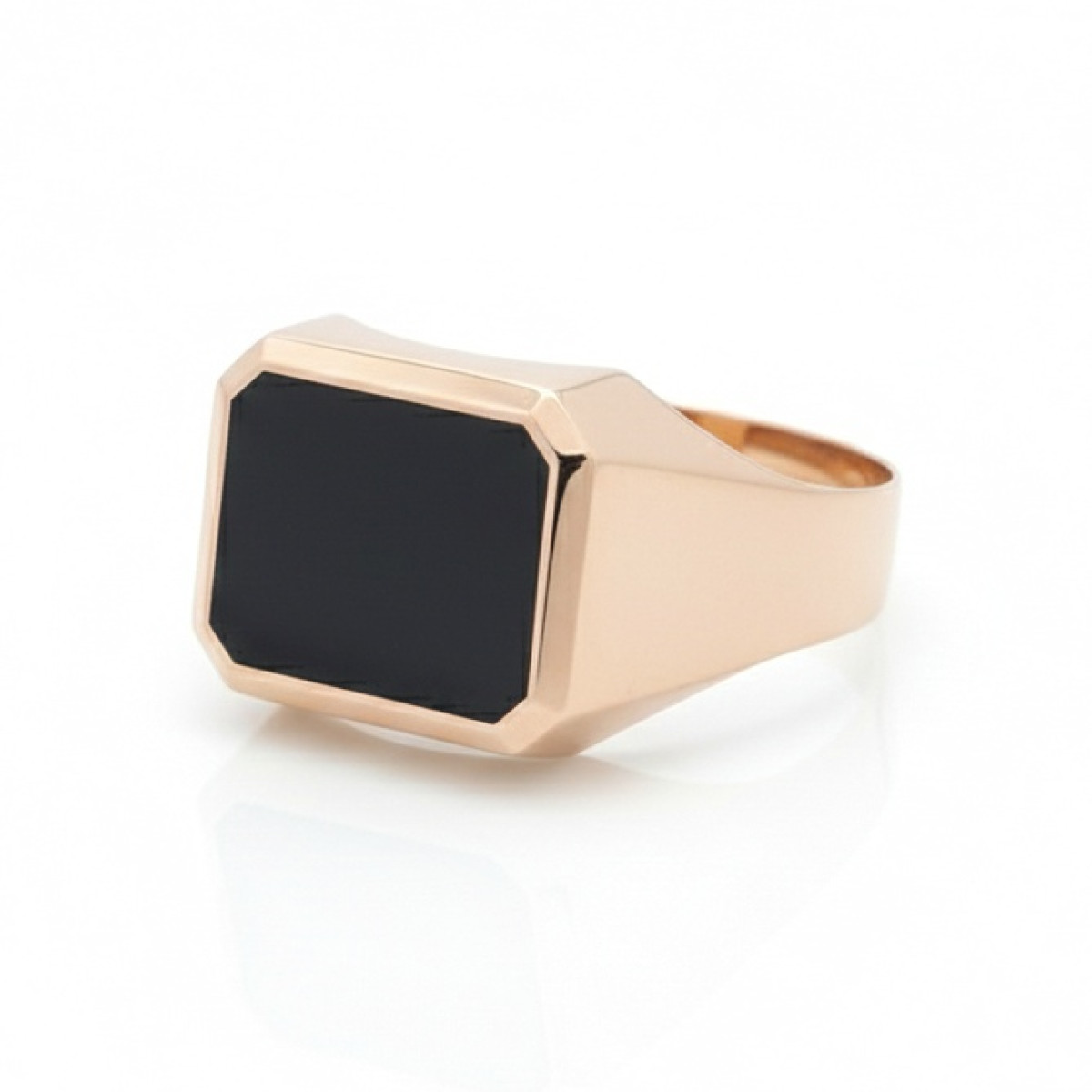 Vīriešu zelta gredzens (2159), Vīriešu gredzeni bez cilpām, Zelta standarts: 585, Produkta foto svars: 5.68 g - Rotājumlietas internetā