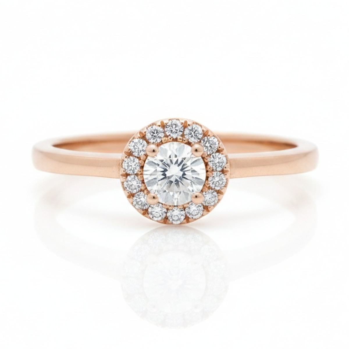 Rozā zelta gredzens ar cilpiņām (2160), Ar acīm, Zelta standarts: 585, Produkta foto svars: 2.81 g, Dārgakmeņi: Cirkonis - Rotājumlietas internetā