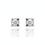 Baltā zelta auskari ar dimantiem (630), Auskari - twists, Zelta standarts: 750, Produkta foto svars: 3.61 g, Dārgakmeņi: Izcili, Dārgakmens svars ct.: 0.30-0.69 ct, Dārgakmens svars: 0.62 ct (IGI 694594191 / 719525674) - Pielāgotas rotājumlietas