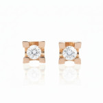 Rozā zelta auskari ar dimantiem (631), Auskari - twists, Zelta standarts: 750, Produkta foto svars: 4.00 g, Dārgakmeņi: Izcili, Dārgakmens svars: 0.47 ct (IGI 709520219 / 709520118)
, Dārgakmens svars ct.: 0.30-0.69 ct - Pielāgotas rotājumlietas