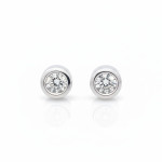 Baltā zelta auskari ar dimantiem (636), Auskari - twists, Zelta standarts: 585, Produkta foto svars: 3.08 g, Dārgakmeņi: Izcili, Dārgakmens svars: 0.38 ct, Dārgakmens svars ct.: 0.30-0.69 ct - Pielāgotas rotājumlietas