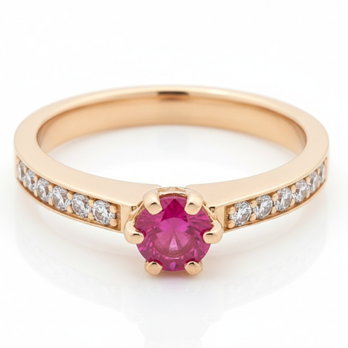 Zelta gredzens ar briljantiem "Gabriela" (1109)