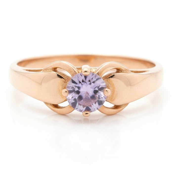 Zelta gredzens ar sintētisko spinelu (599)