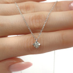 Baltā zelta ķēdīte ar dimantu (458), Akutes, Zelta standarts: 750 / 585, Produkta foto svars: 2.00 g, Dārgakmeņi: Izcili, Dārgakmens svars ct.: 0.01-0.09 ct, Dārgakmens svars: 0.08 ct - Pielāgotas rotājumlietas