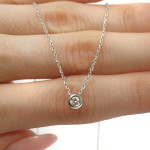 Baltā zelta ķēdīte ar dimantiem (466), Akutes, Zelta standarts: 750 / 585, Produkta foto svars: 1.62 g, Dārgakmeņi: Izcili, Dārgakmens svars ct.: 0.01-0.09 ct, Dārgakmens svars: 0.025 ct - Pielāgotas rotājumlietas