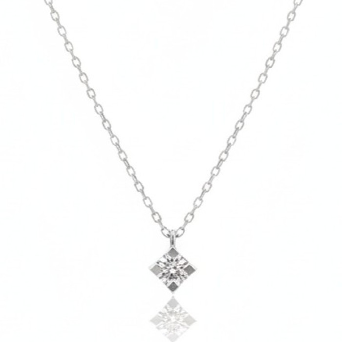 Baltā zelta ķēdīte ar dimantu (458)