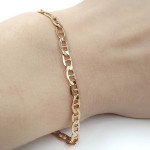 Classic gold bracelet Gourmet (749), Classic bracelets, Gold type: 585, Item in the photo weight: 3.20 g - Custom jewelry