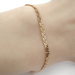 Gold bracelet (752), Classic bracelets, Gold type: 585, Item in the photo weight: 1.89 g - Custom jewelry