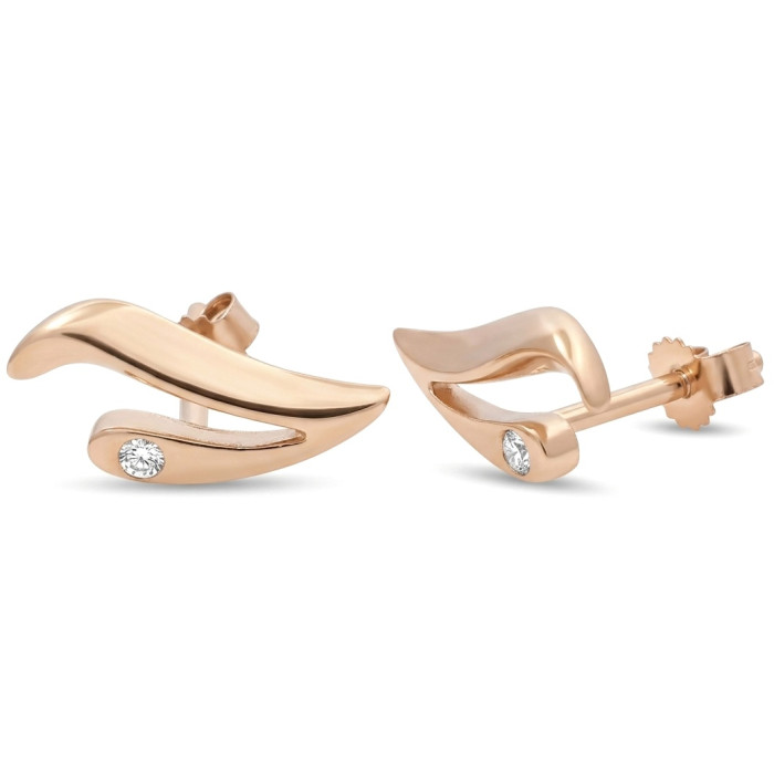 Minimālistiski zelta auskari ar cilpiņu (2040)