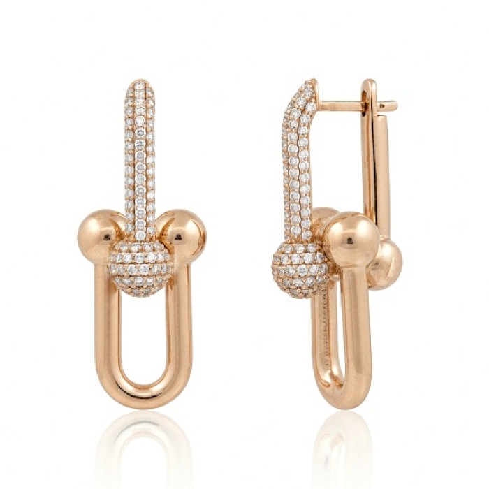 Diamond drop earrings (731)
