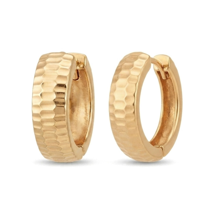 Round gold earrings (2050)