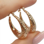 Gold dangling earrings (2057), Hanging earrings, Gold type: 585, Item in the photo weight: 2.44 g - Custom jewelry