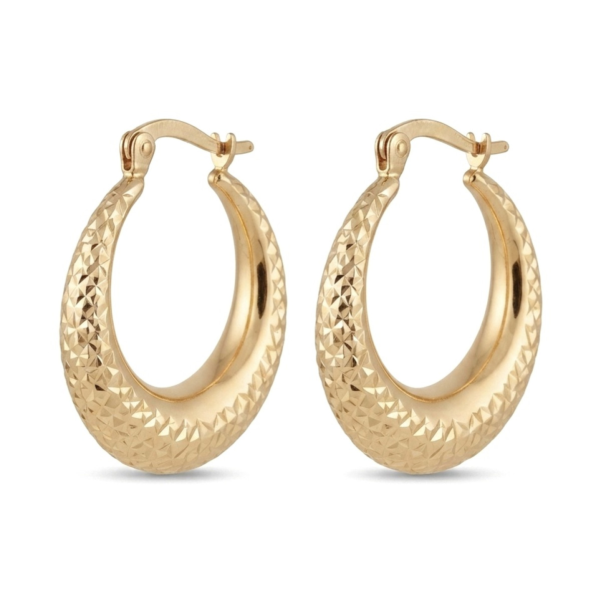 Gold dangling earrings (2057), Hanging earrings, Gold type: 585, Item in the photo weight: 2.44 g - Jewelry online