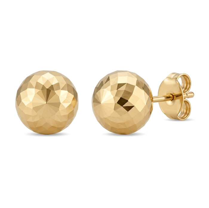 Gold earrings "Bubbles" (2045)