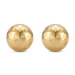 Gold earrings "Bubbles" (2045), Without Gemstones, Gold type: 585, Item in the photo weight: 1.36 g - Custom jewelry