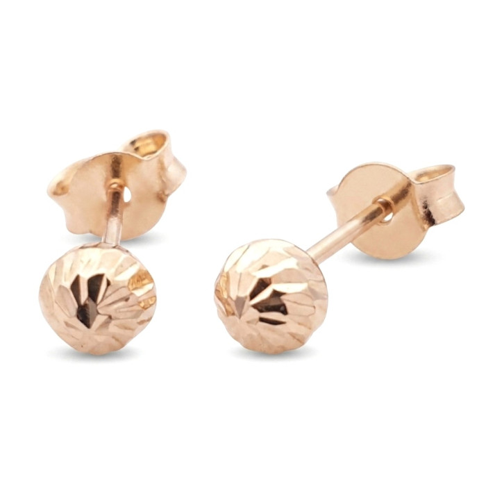 Gold earrings "Bubbles" (2073)