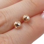 Gold earrings "Bubbles" (2095), Without Gemstones, Gold type: 585, Item in the photo weight: 0.44 g - Personalized jewelry