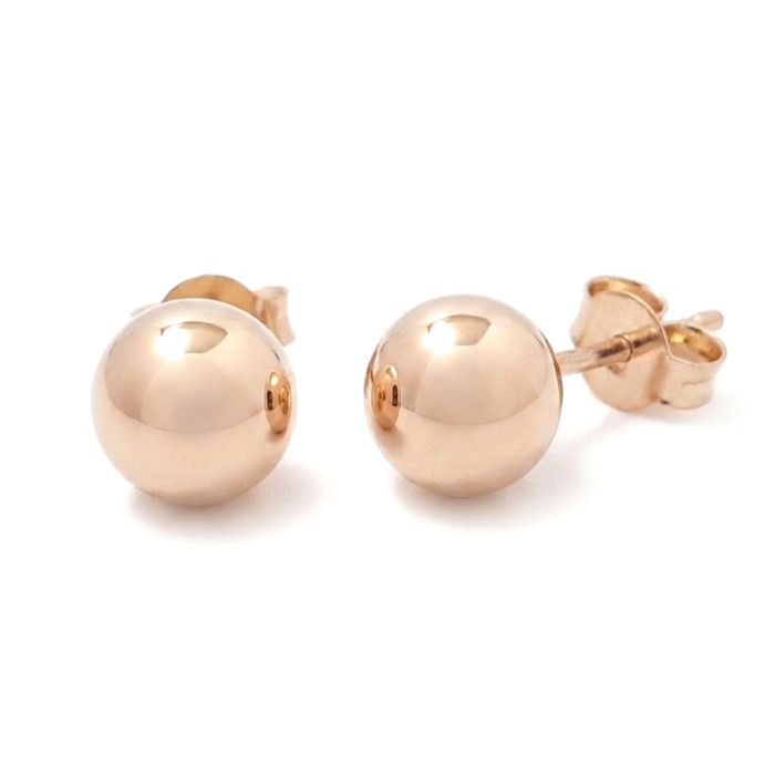 Gold earrings "Bubbles" (2109)