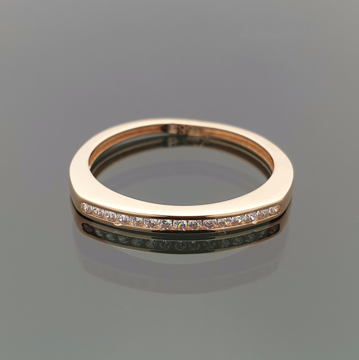 Minimalistinis auksinis žiedas (1263)