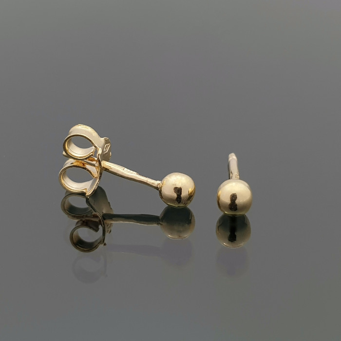 Maži auksiniai auskarai "Burbuliukai" (1300)