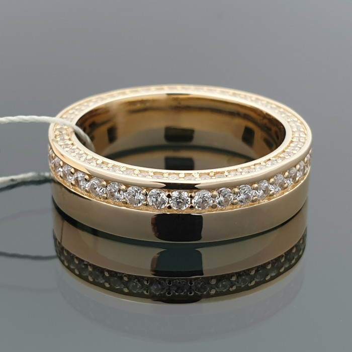 Auksinis žiedas su akutėmis (1284)