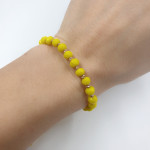  Yellow Beaded Bracelet With Gold Details (527) 2