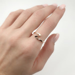  Minimalist gold ring (1356) 2