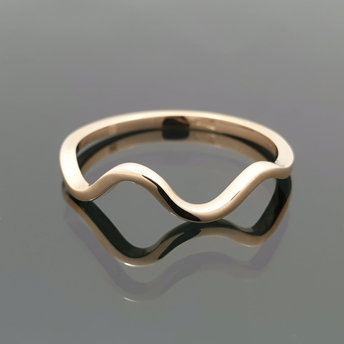 Minimalist gold ring (1357)
