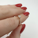  Engagement ring with diamond (2166) 3