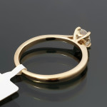 Geltono aukso sužadėtuvių žiedas su deimantu (2102) 3