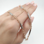  Gold chain with white gold details (825) 2